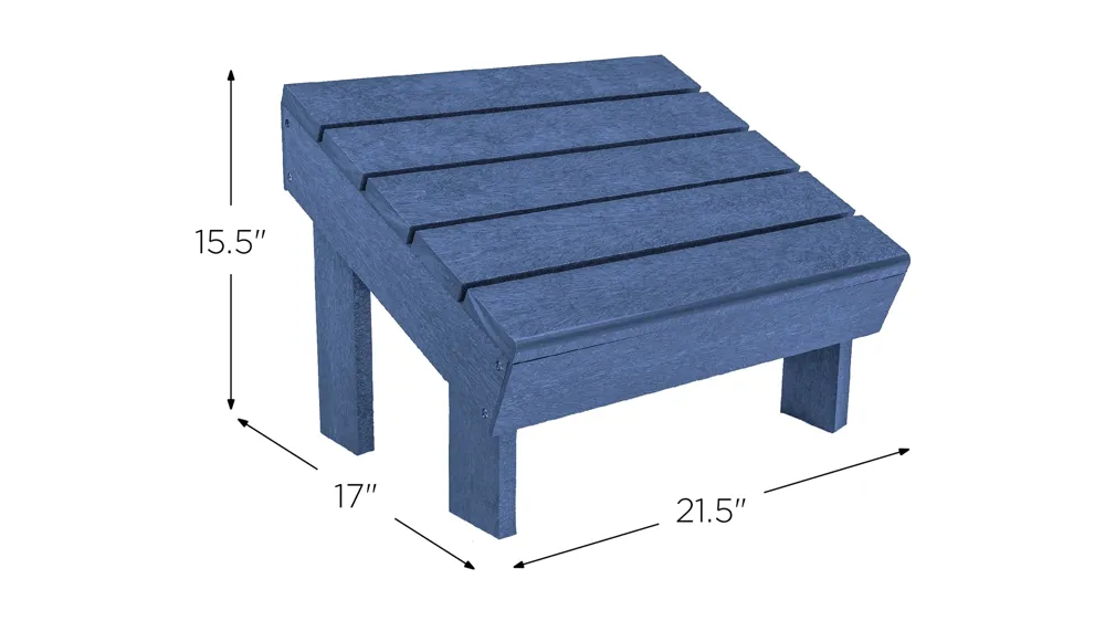 Generation Recycled Outdoor Modern Adirondack Footstool Dimensions