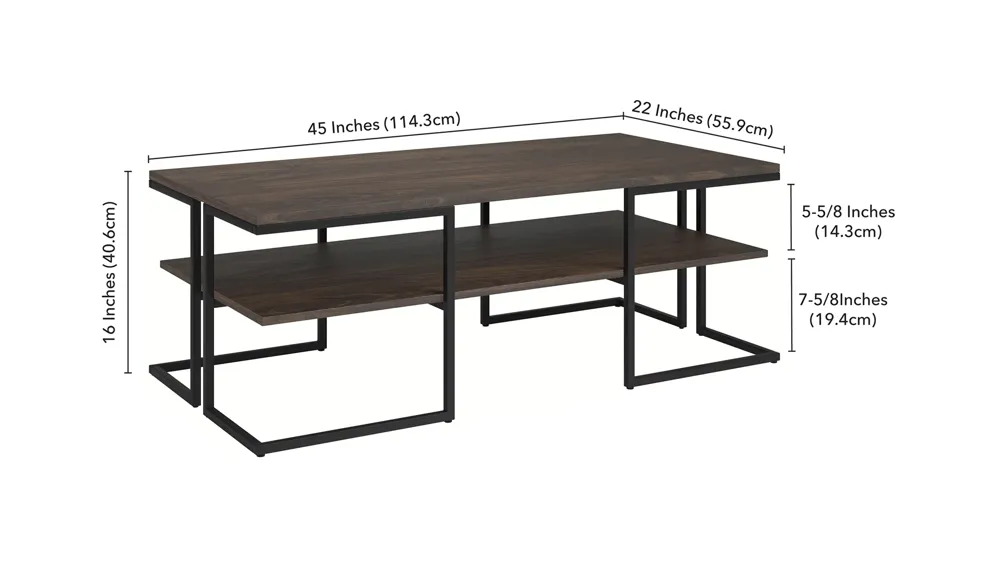 Pike Coffee Table Dimensions