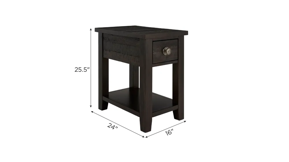 Kiara Chairside Table Dimensions