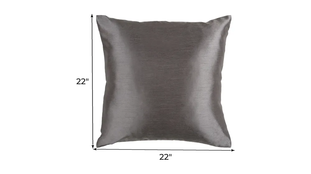 Solid Luxe 22" Throw Pillow Dimensions
