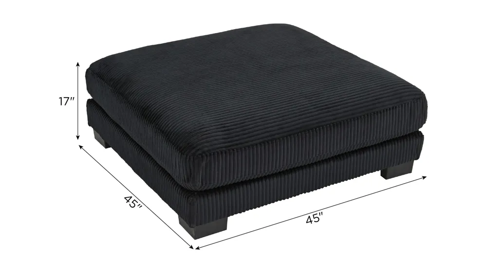 Maverick Cocktail Ottoman / Bumper Ottoman Dimensions