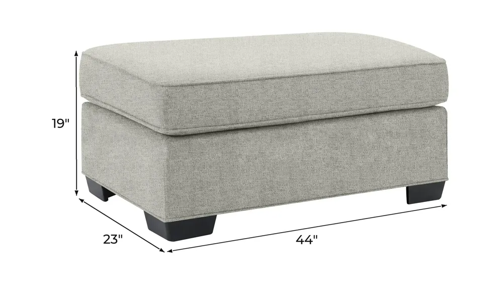 Wellsley Chair and a Half Ottoman Dimensions