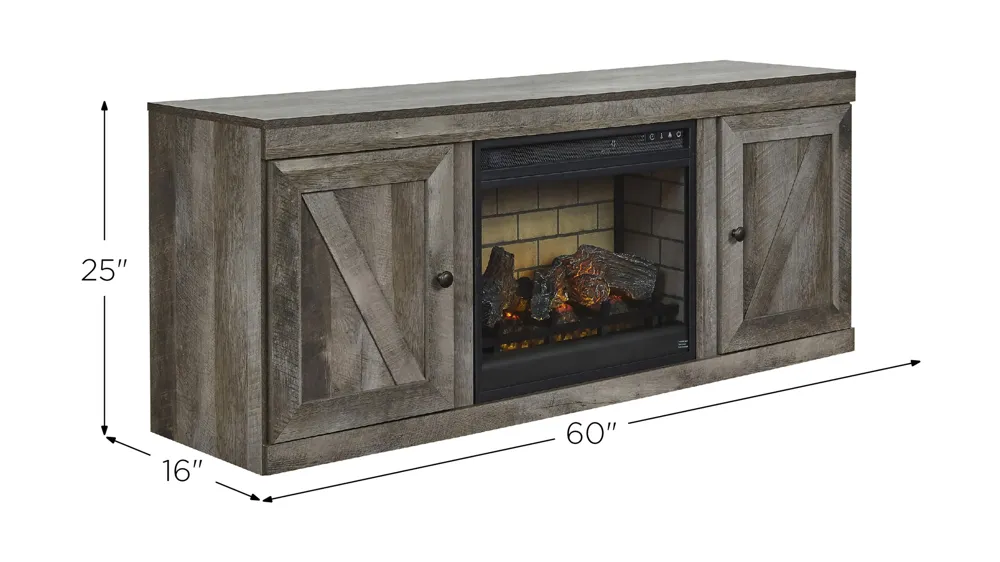 Wynnlow 60" TV Stand Dimensions