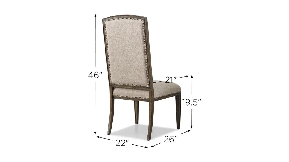 Rhapsody Upholstered Side Chair - Set of 2 Dimensions