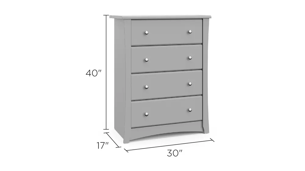 Crest 4-Drawer Chest Dimensions