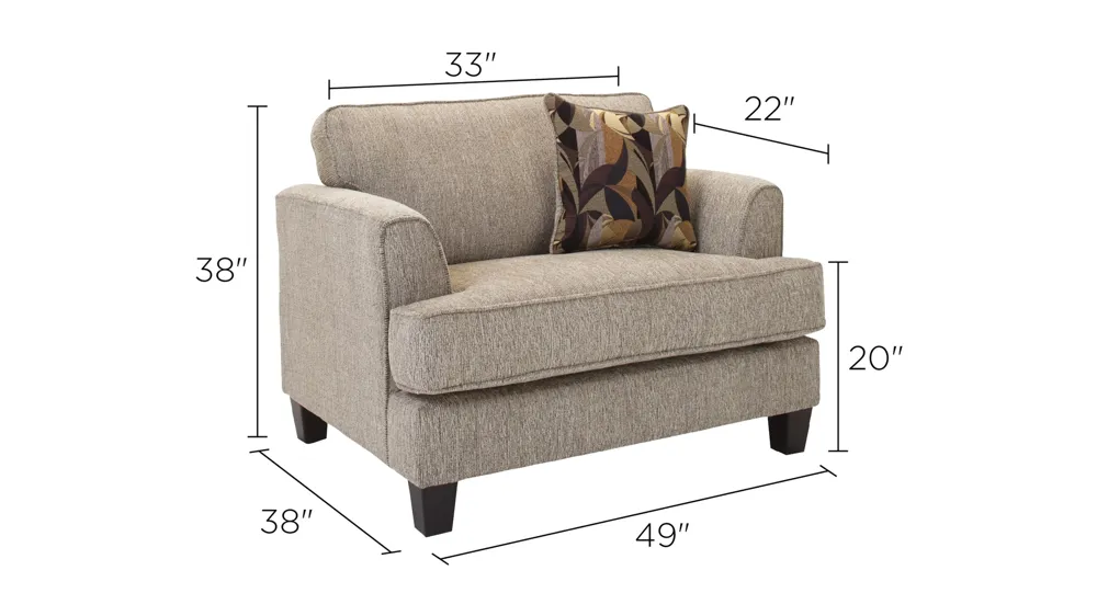 Johnson Chair and Half Dimensions