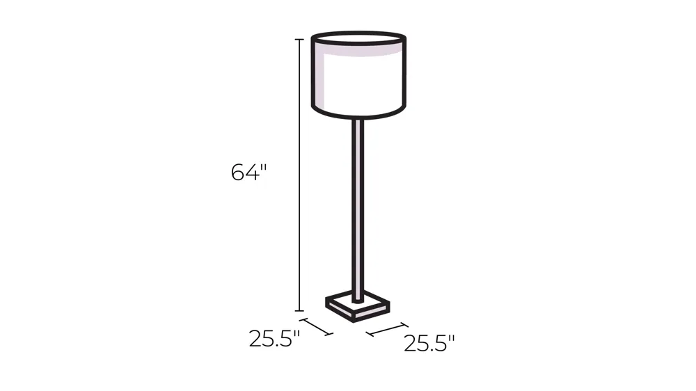 Bering Floor Lamp Dimensions