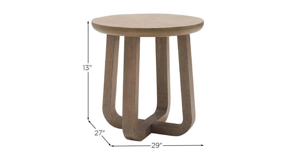 Shaw Round End Table Dimensions