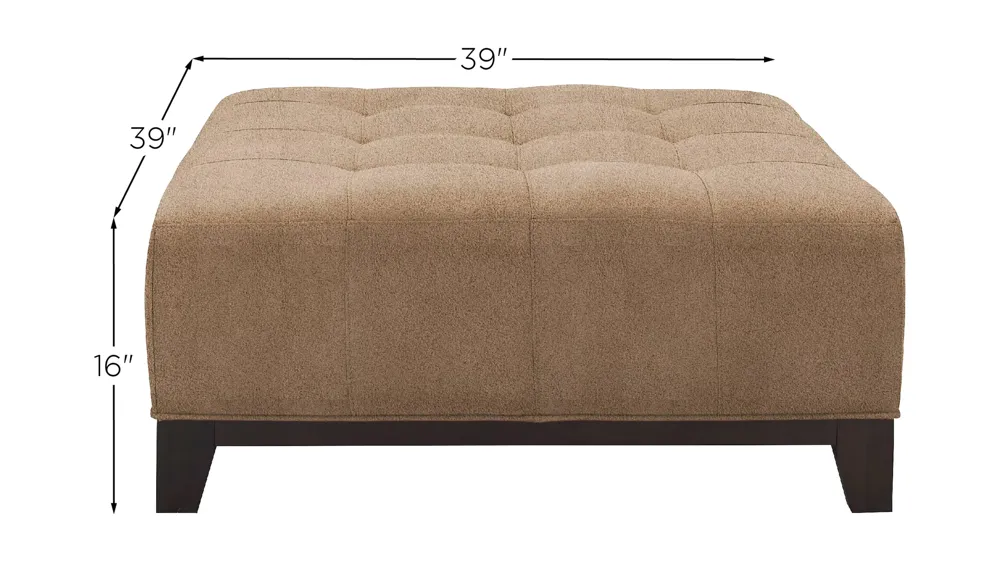 Cityscape Cocktail Ottoman Dimensions