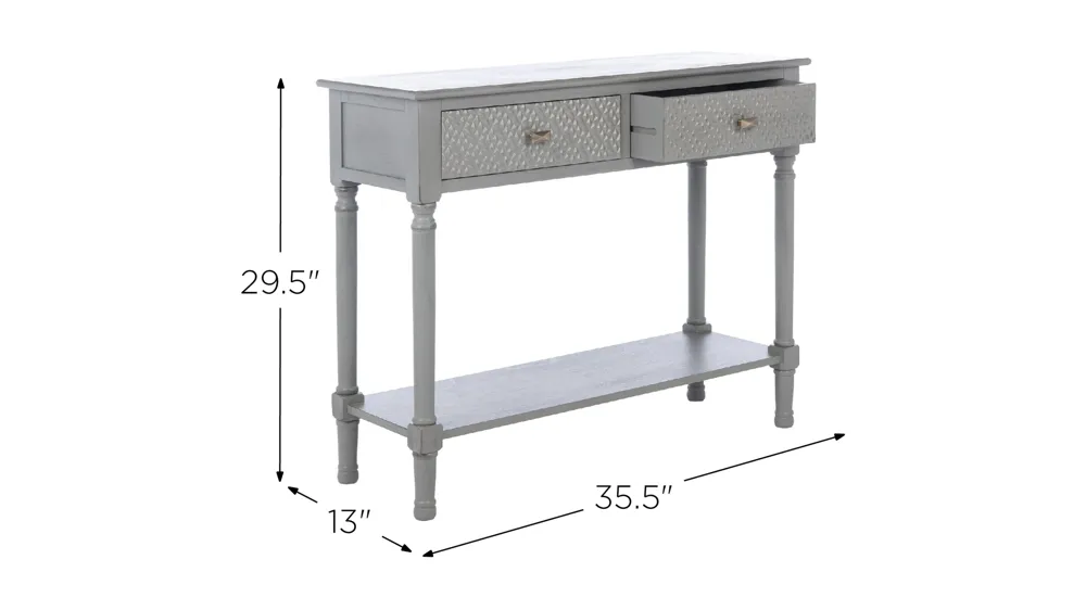 Rosemary 2 Drawer Console Table Dimensions