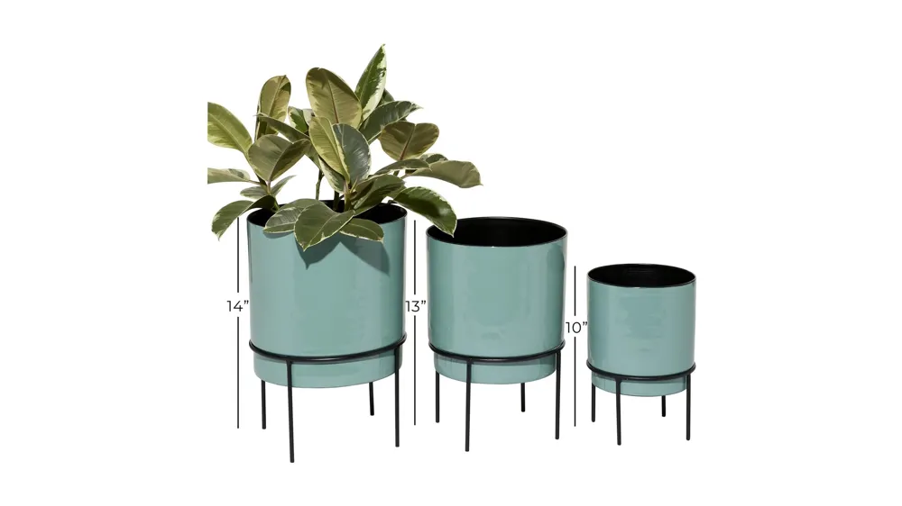 Novogratz Weems Planter Set of 3 Dimensions