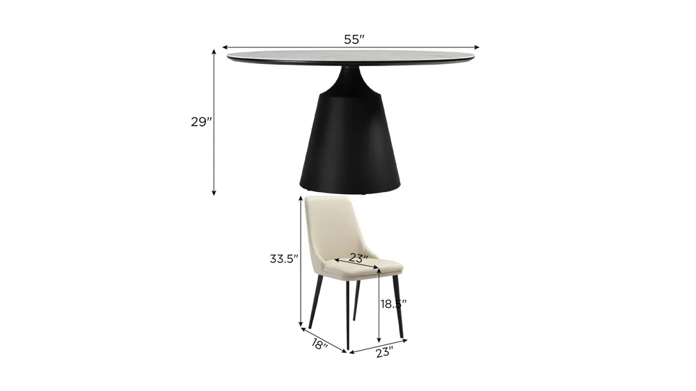 Knox 7-pc. Dining Set Dimensions