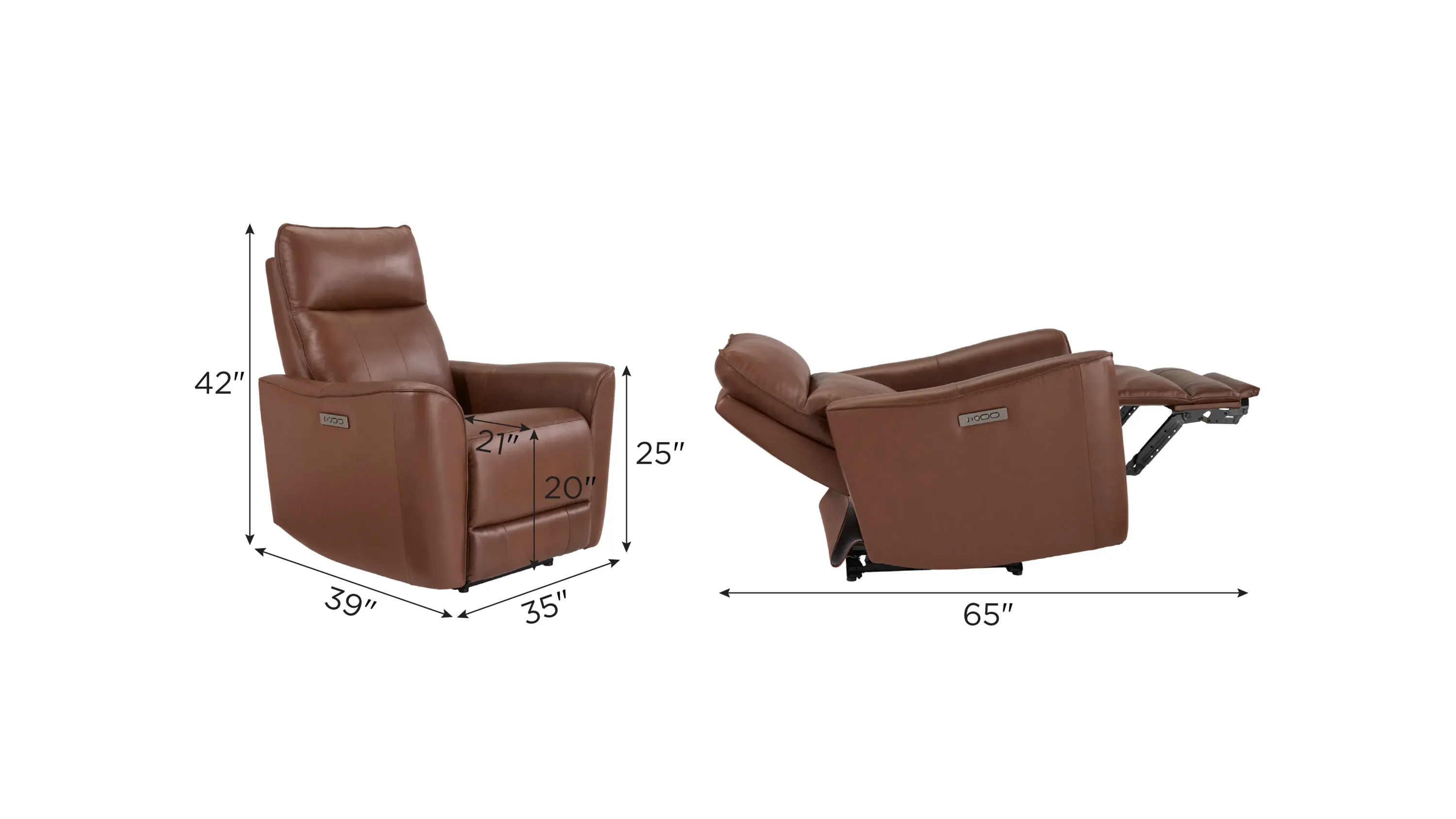 u*3様 G-Plan HighBackArmChairFresco Fritz Zero Gravity Dual Power Leather Recliner | Raymour & Flanigan
