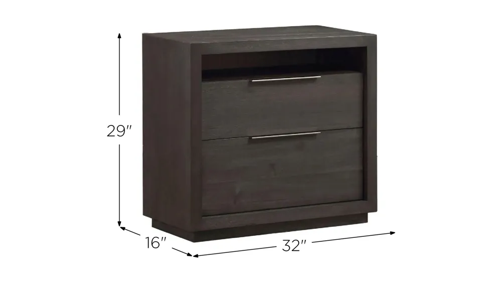 Oxford Two Drawer Nightstand Dimensions