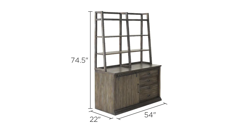 Wyatt Computer Credenza and Hutch Dimensions