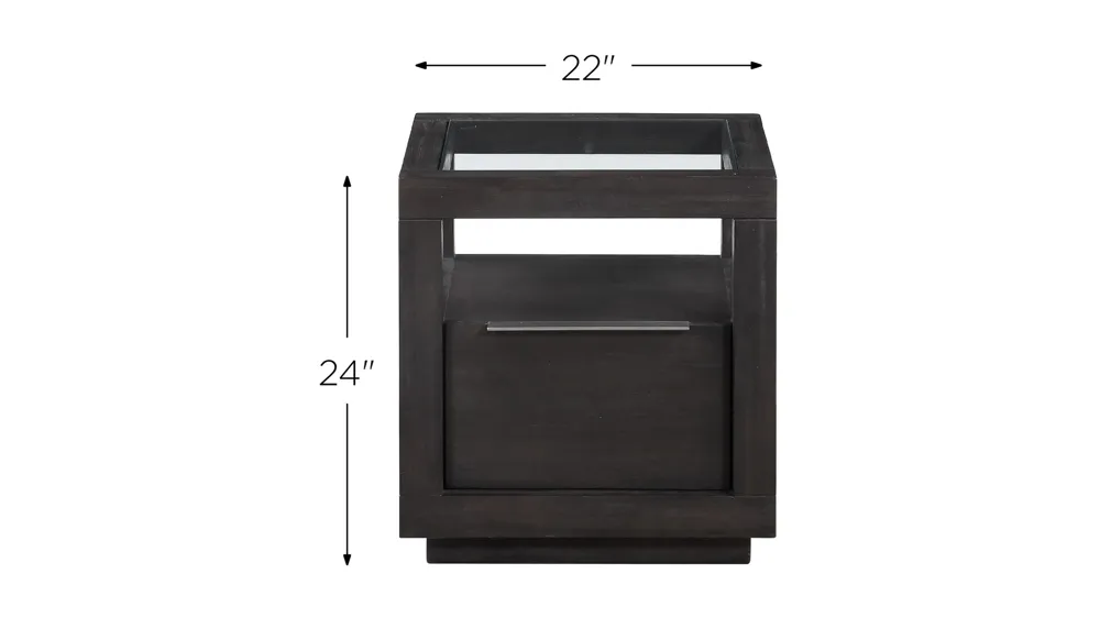 Oxford One Drawer End Table Dimensions