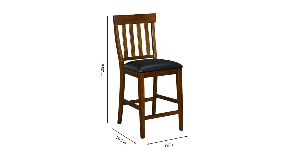 Mirabelle Counter Height Stool- Set of 2 Dimensions