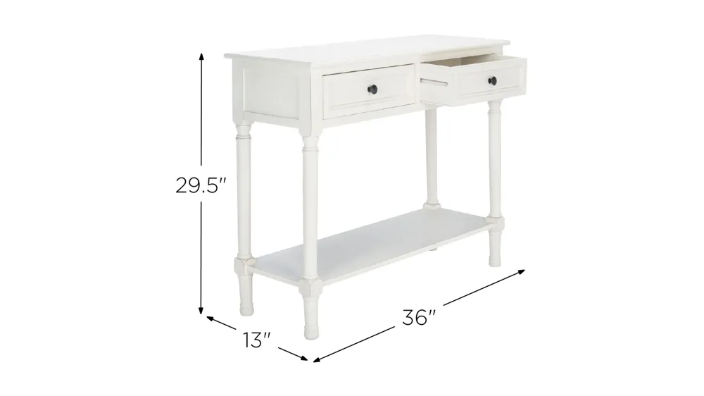 Samantha 2 Drawer Console Table Dimensions