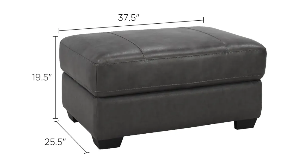 Cocktail Ottoman w/ Casters Dimensions
