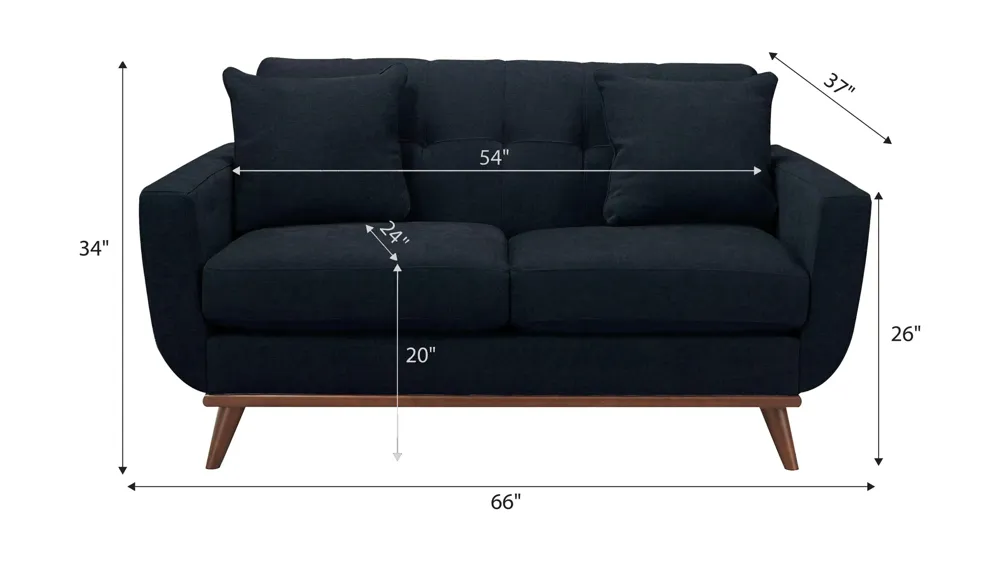 Milo Loveseat Dimensions