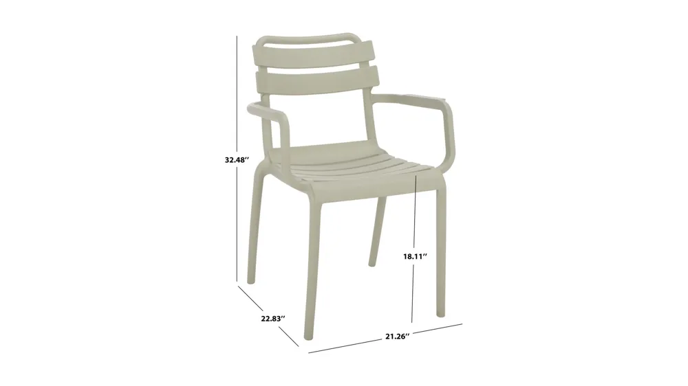 Sarah Outdoor Dining Chairs -Set of 2 Dimensions