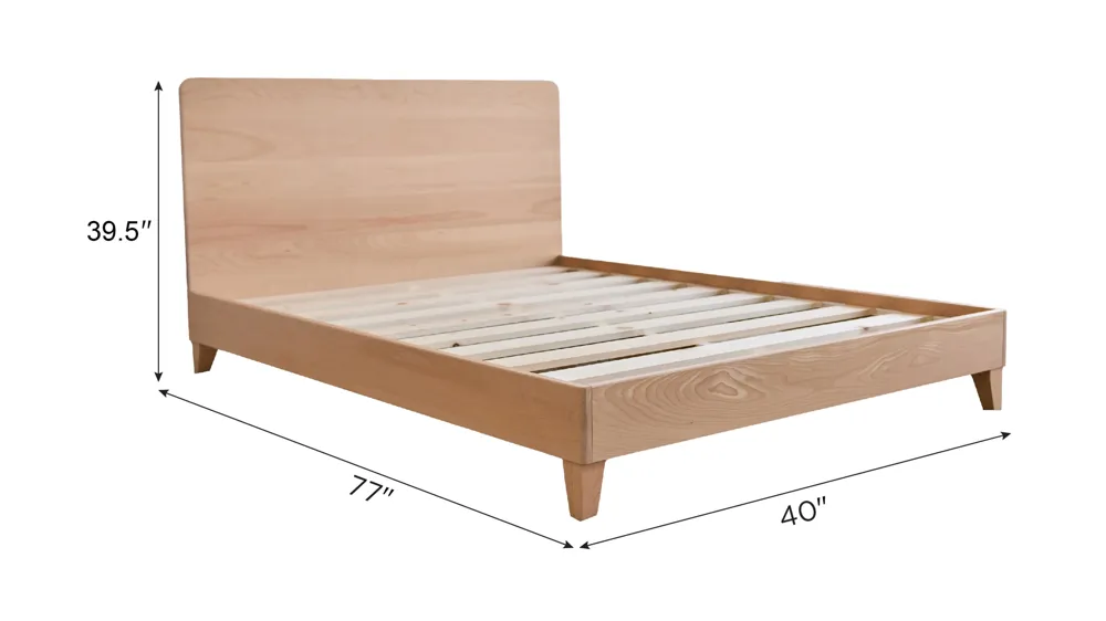 Avocado City Bed Platform Base w/ Headboard Dimensions