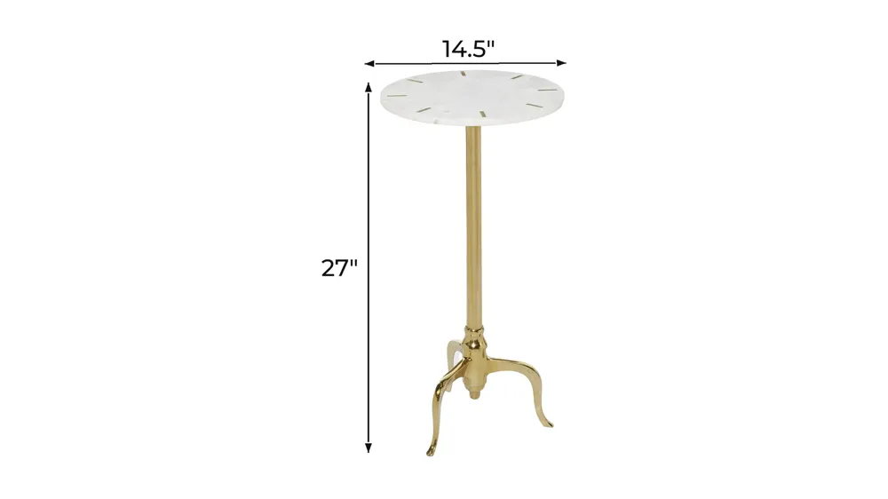 Ivy Collection Tripod Accent Table Dimensions