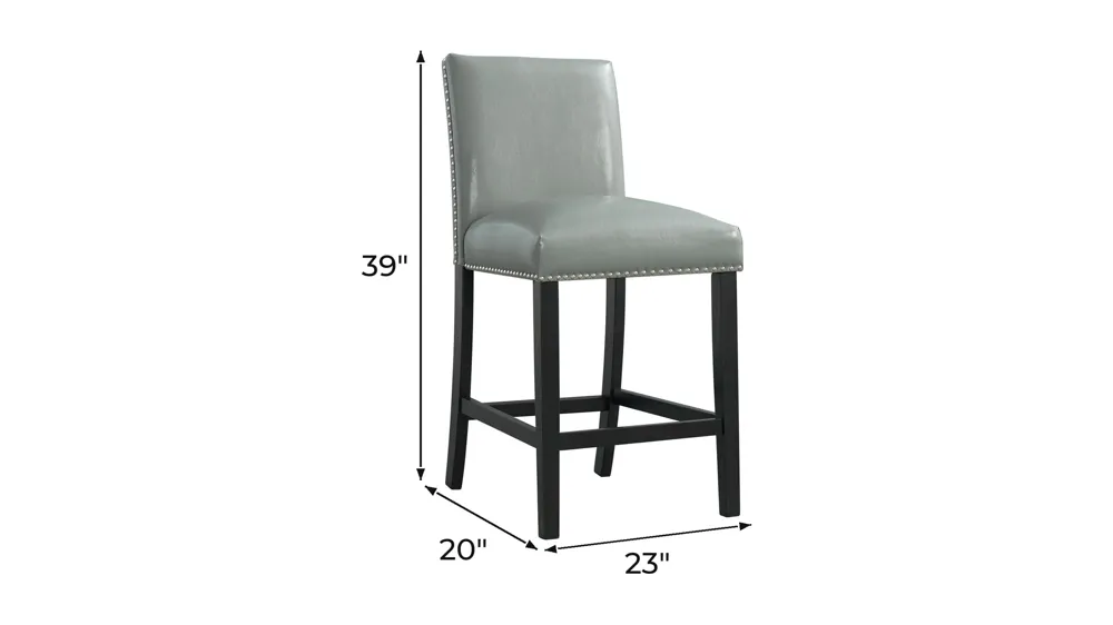 Pia Counter-Height Chair - Set of 2 Dimensions