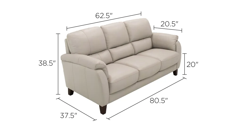 Harmony Leather Sofa Dimensions