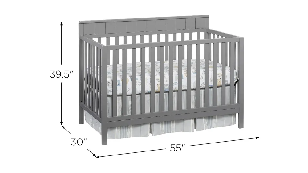 Oxford Baby Logan 4-in-1 Convertible Crib Dimensions