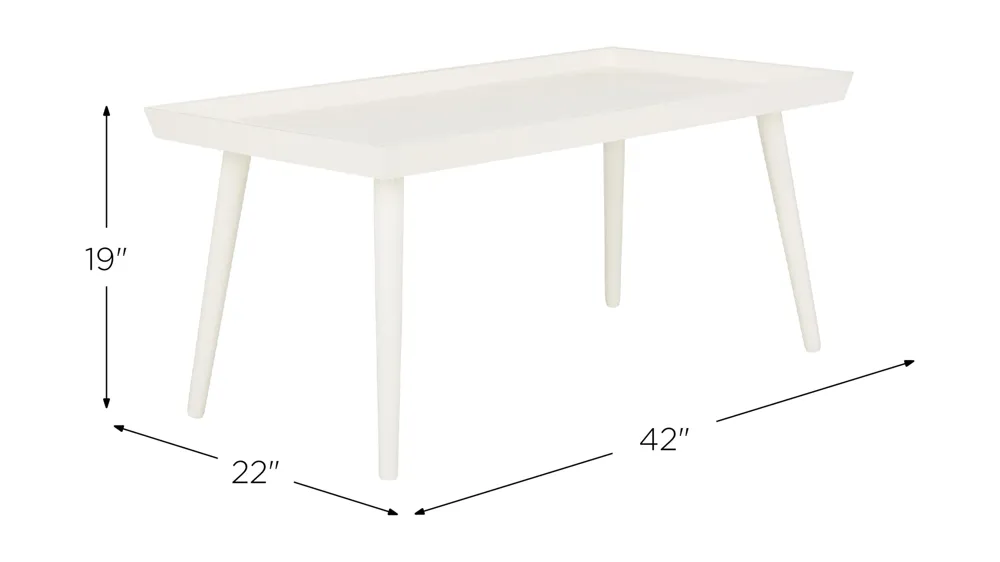 Myrtis Coffee Table With Tray Top Dimensions
