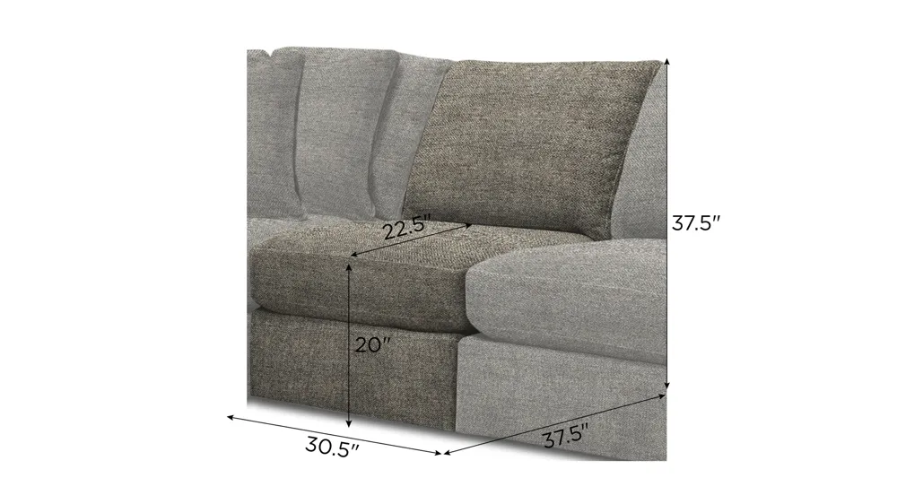 Nappily Armless Chair Dimensions