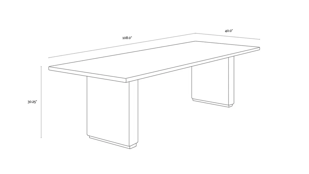 Riviera Outdoor Dining Table Dimensions