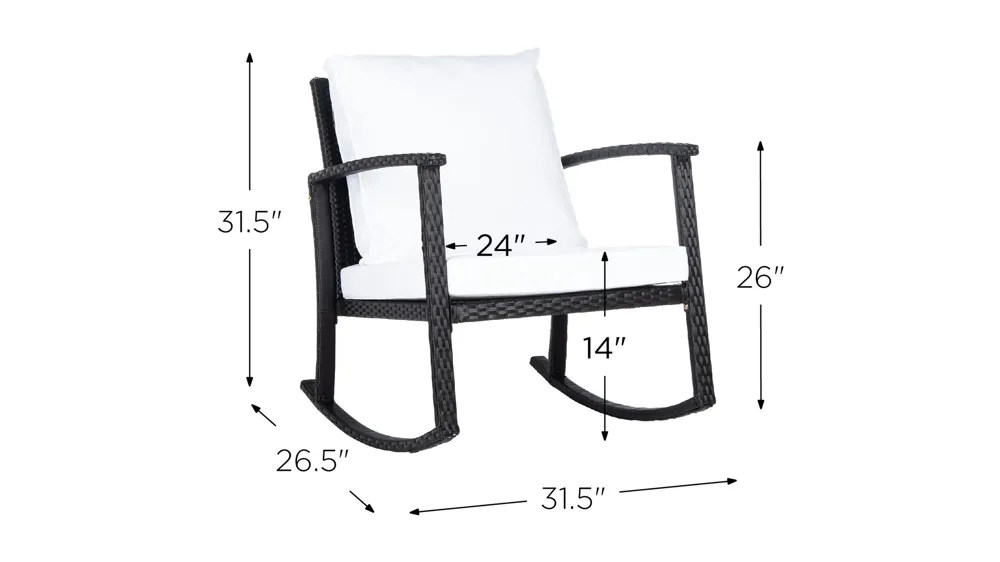 Bradbury Rocking Chair Dimensions