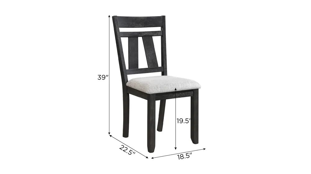 Maribelle Side Chair- Set of 2 Dimensions