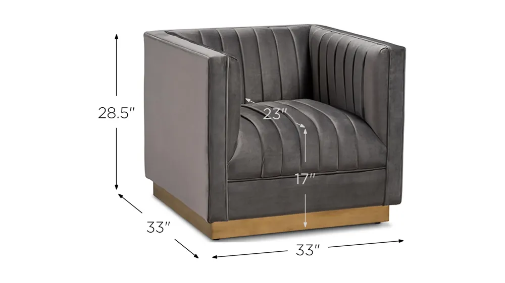 Aveline Armchair Dimensions