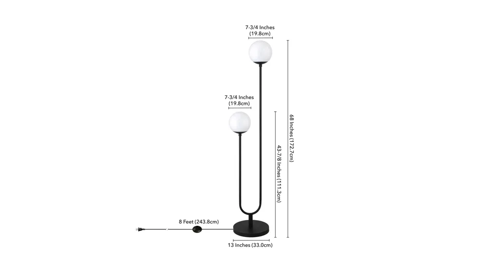Tulsa Floor Lamp Dimensions