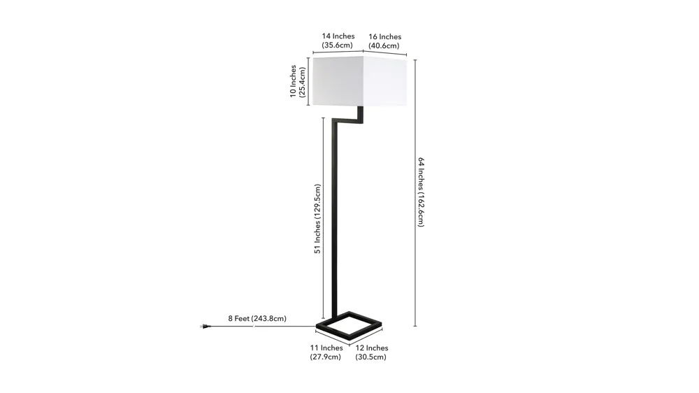 Xavier Floor Lamp Dimensions