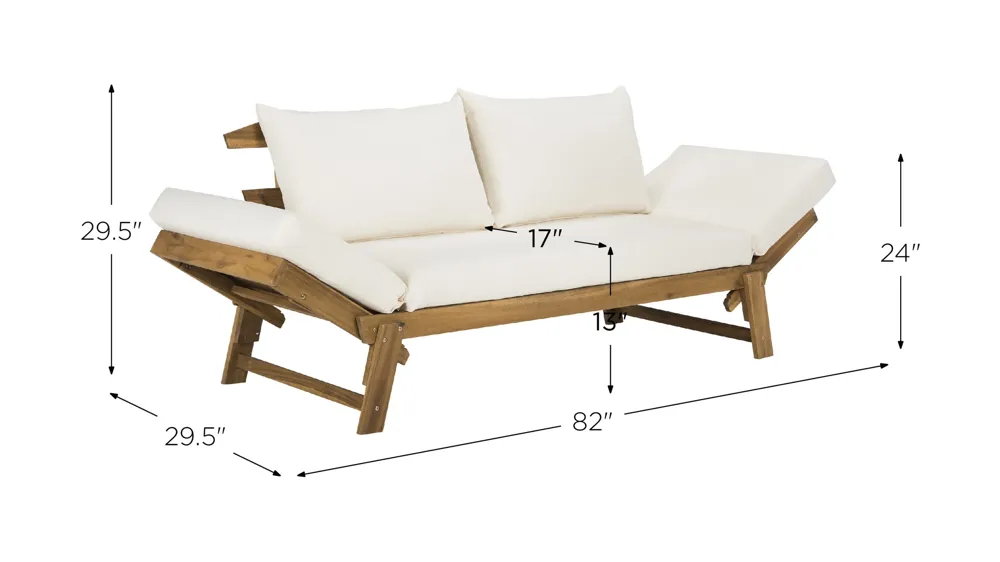 Vesta Modern Contemporary Daybed Dimensions