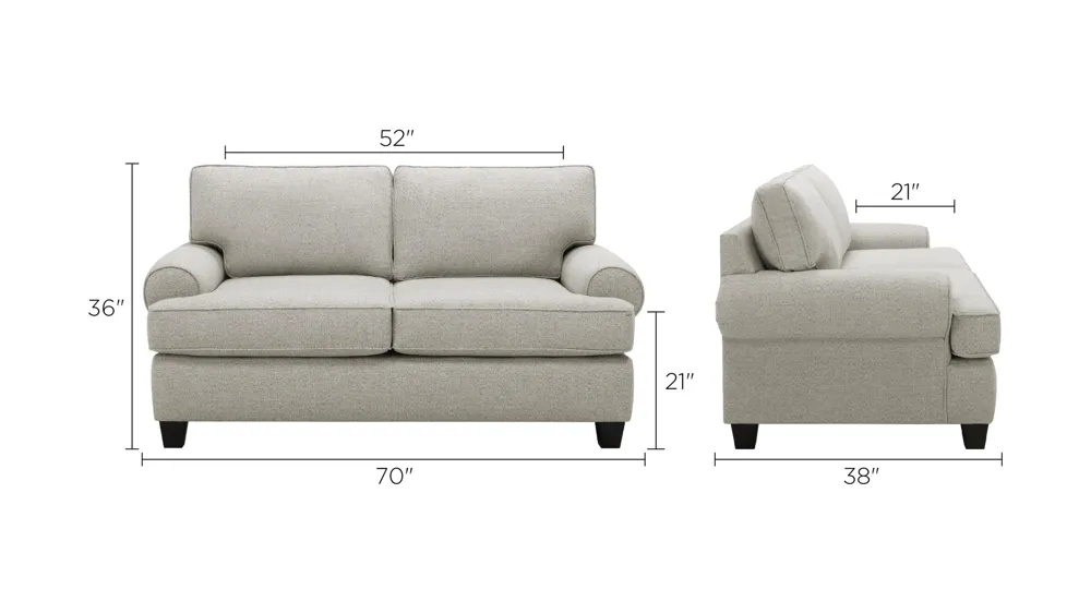 Shiloh Loveseat Dimensions