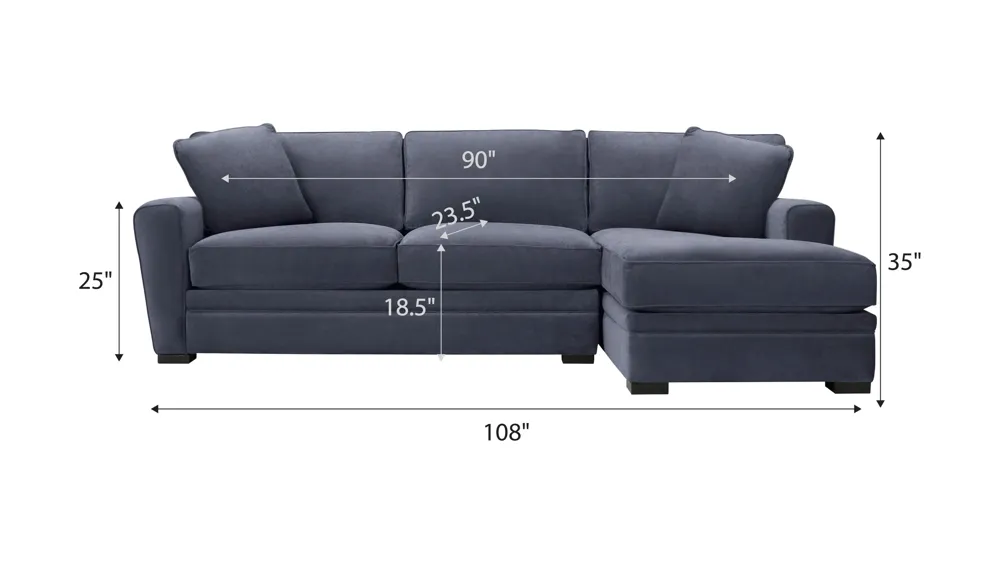 Artemis II 2-pc. Sectional Dimensions