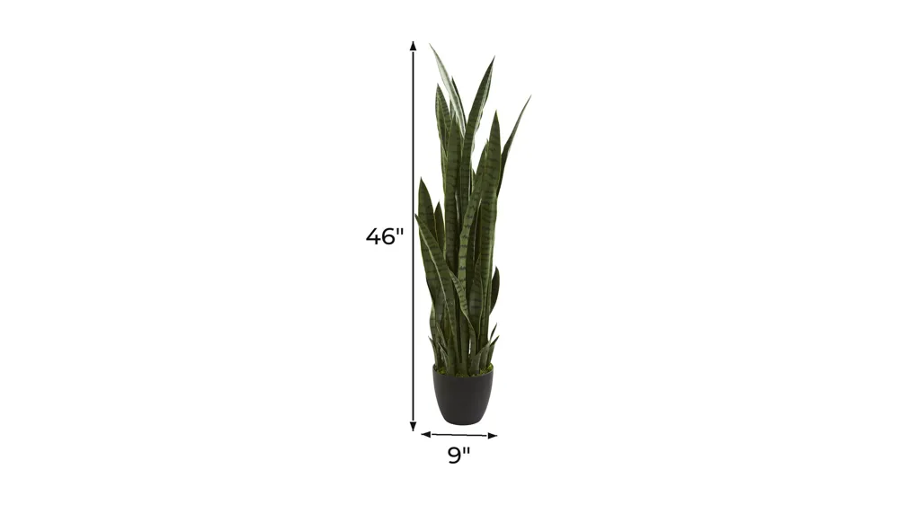 46in. Sansevieria Artificial Plant Dimensions
