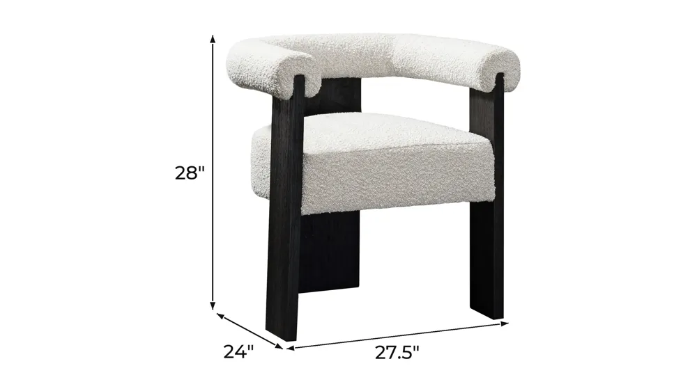 Barrel Dining Chair - Set of 2 Dimensions