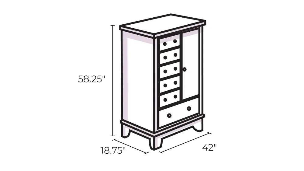 Sedona Chifforobe Dimensions