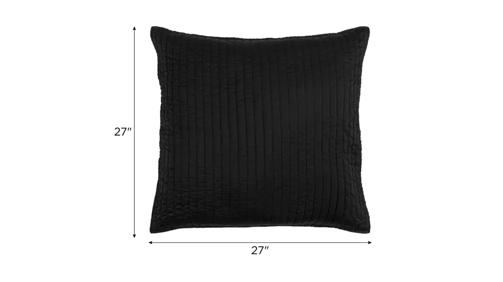 Satin Channel Quilted Euro Sham Dimensions