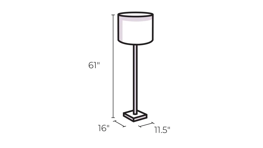 Patrick Floor Lamp Dimensions