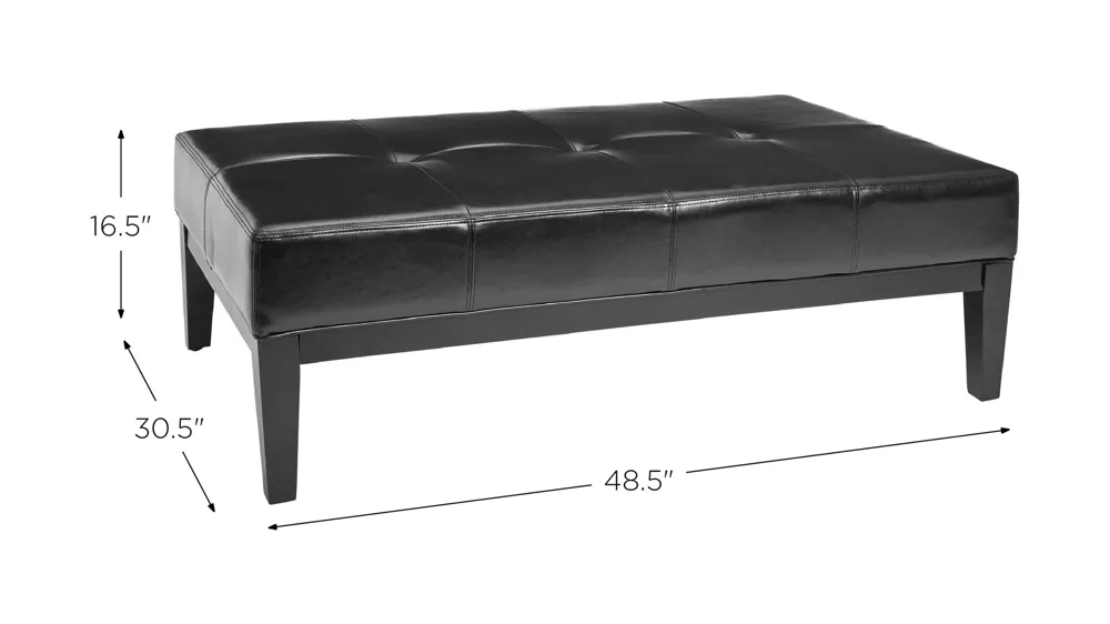 Brevin Cocktail Ottoman Dimensions