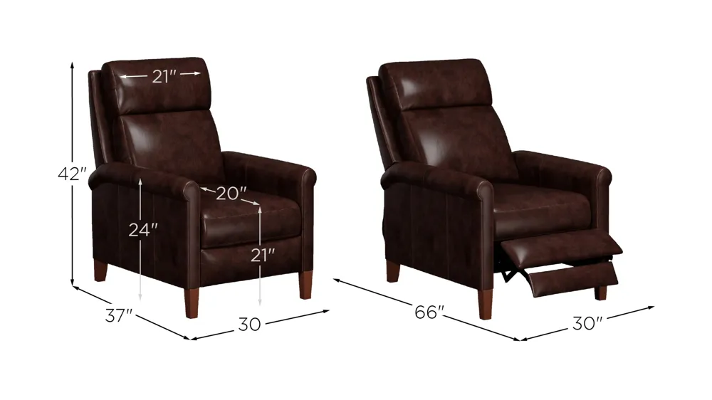Ethan Pushback Recliner Dimensions