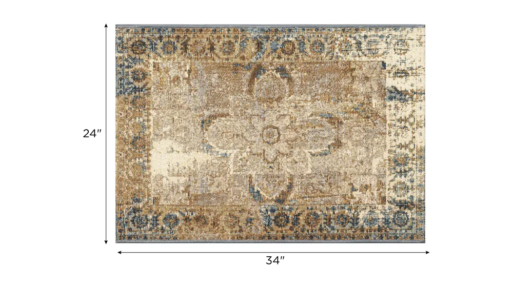 Esencia Medallion Indoor/Outdoor Mat Dimensions