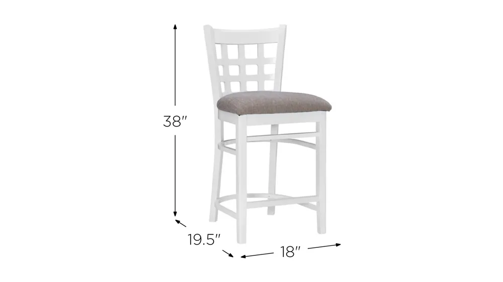 Lola Counter-Height Stool - Set of 2 Dimensions